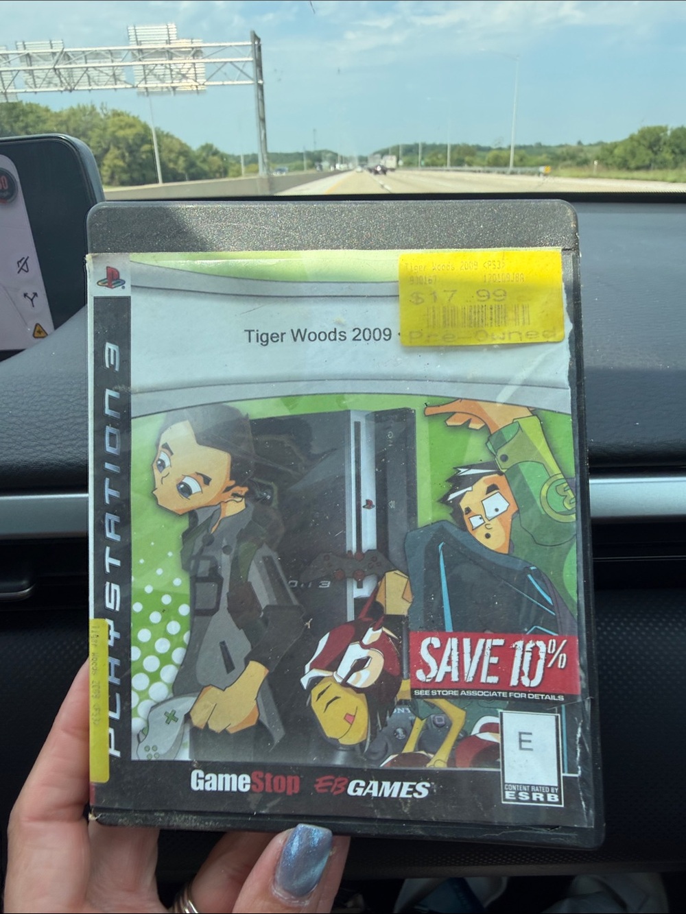 GameStop / EB Games generic replacement video game case tiger woods 2009